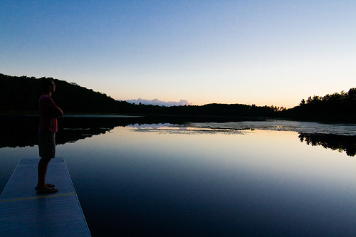 sunset lake wisconsin fawn minocqua