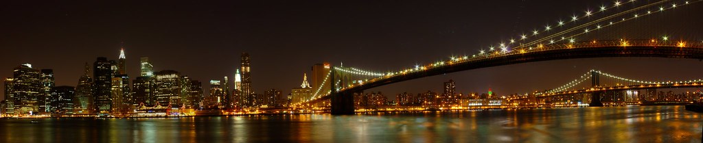 Downtown Manhattan Panorama - from the Brooklyn Heights Promenade, Brooklyn, NY