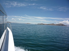 Navegando en el Titicaca