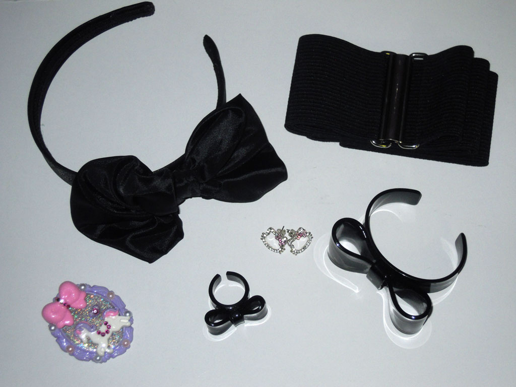 Outfit hot pink and black - accessories
