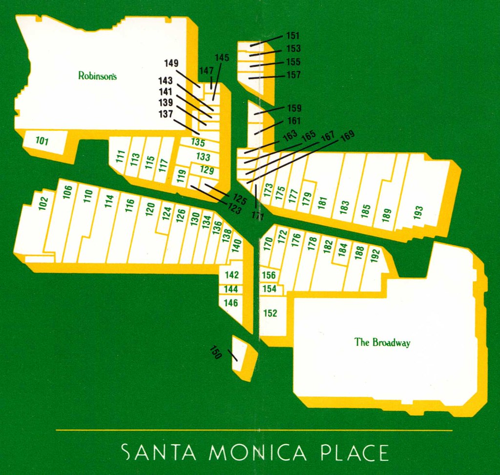 Santa Monica Place Mall 1980's, Anchored by Robinson's and …