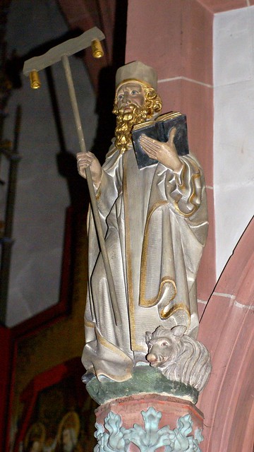 Kiedrich, Kirche St. Valentinus, hl. Antonius der Große (St. Valentine's Church, St. Anthony the Great)