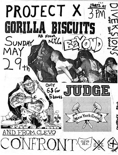 Gorilla Biscuits, Beyond, Judge, Project X, Confront punk … | Flickr