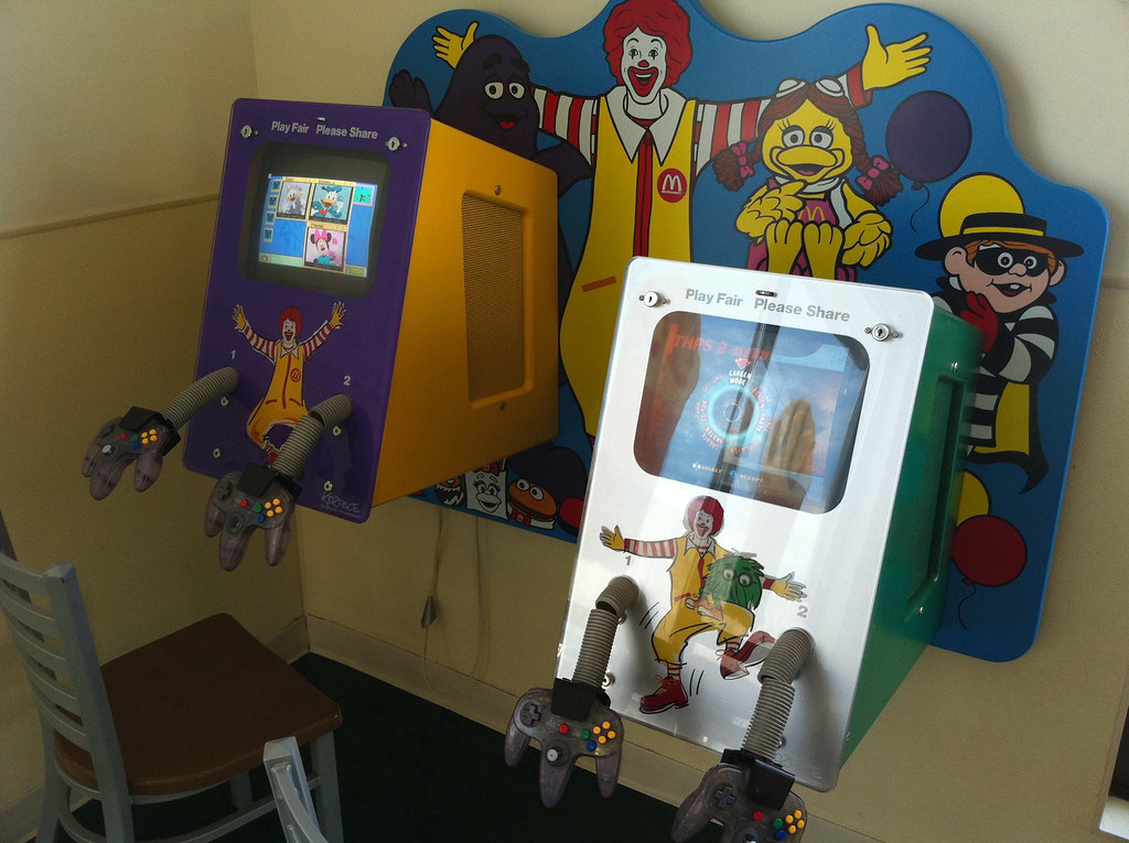 McDonalds in Florence has working N64's playing a M… | Flickr