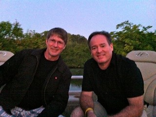 Glenn & David on Buckeye Lake