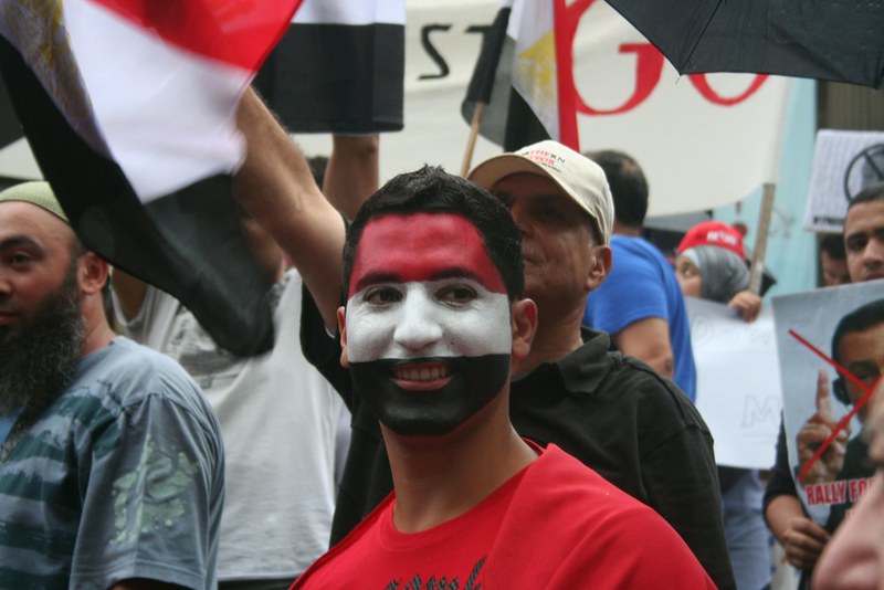The face of Egypt - Egypt Uprising protest Melbourne 4 Feb 2011
