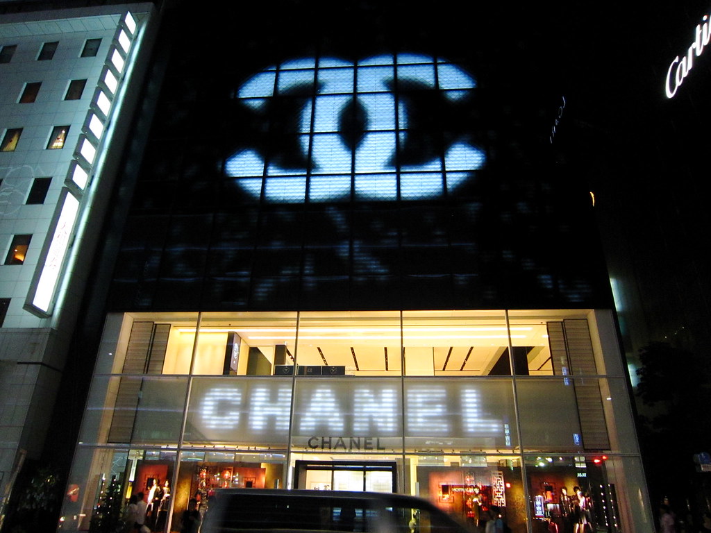 Tokyo, Japan, Ginza at night - Chanel building, Joe Nazarian