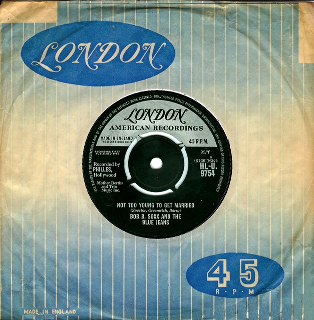 Bob B. Soxx And The Blue Jeans - Not Too Young To Get Marr… | Flickr
