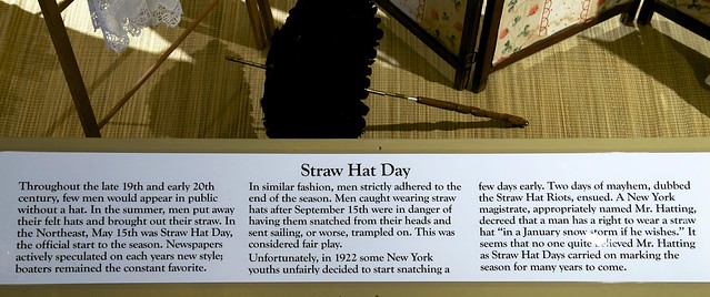Straw hat day caption