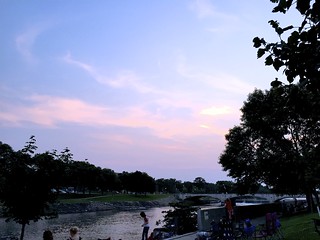 4th of July Dusk at the Cedar River