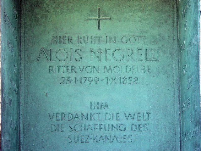 Negrelli, Alois - Grabstein, Wien, Zentralfriedhof - flickr