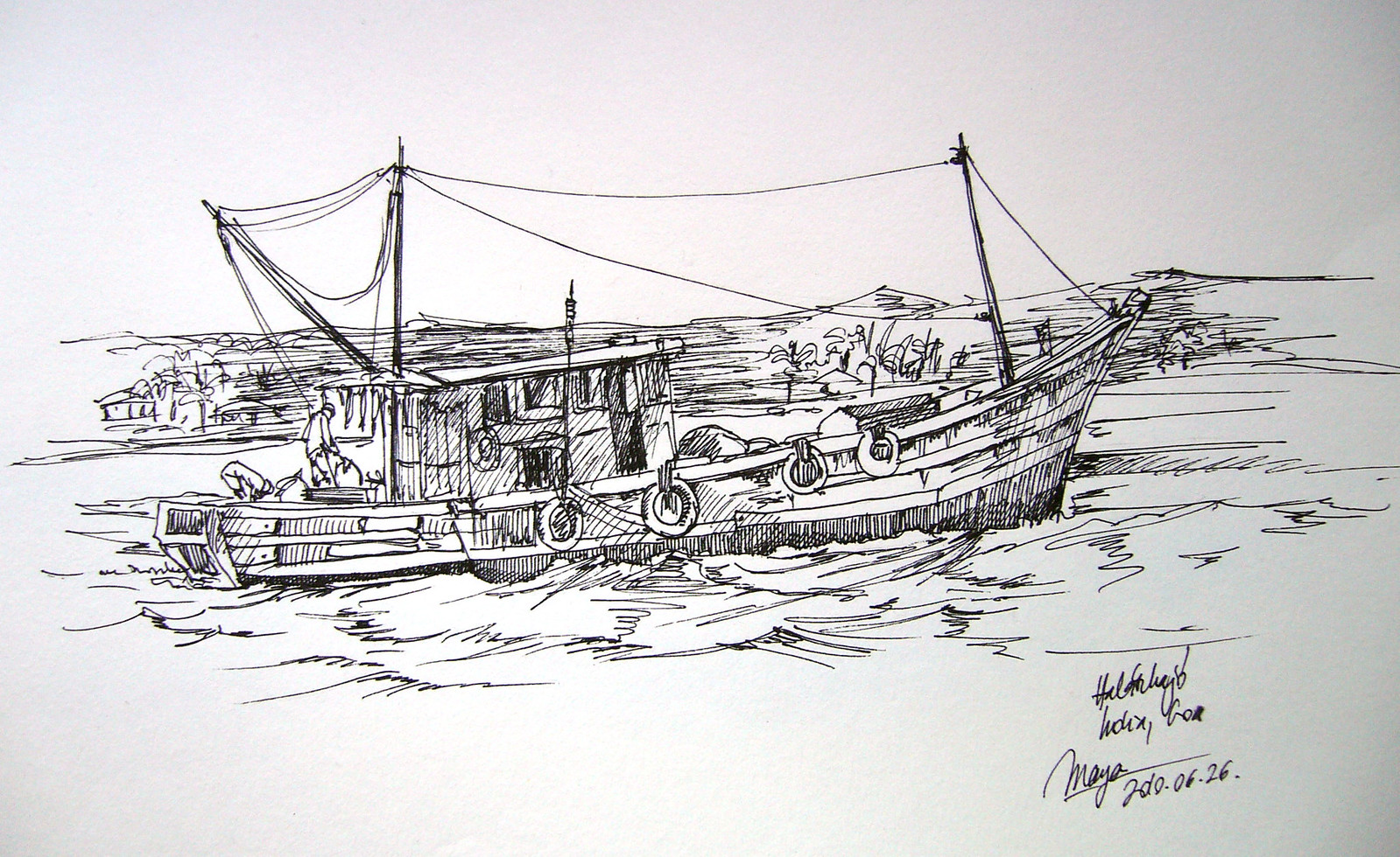Update 156+ boat sketch