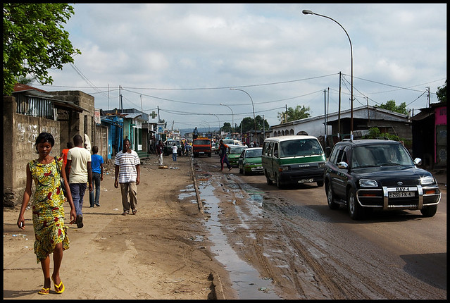 Street of Brazzaville, Congo Africa