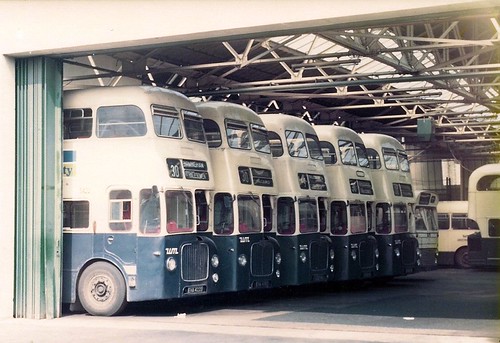 Five D9 buses, Stourbridge garage 1976 | In this1976 view of… | Flickr