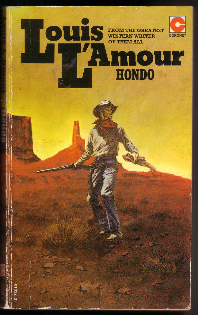 Louis L'Amour Westerns - #6 Hondo (1953), Coronet paperback…