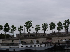 Place de la Concorde from the Seine- boats