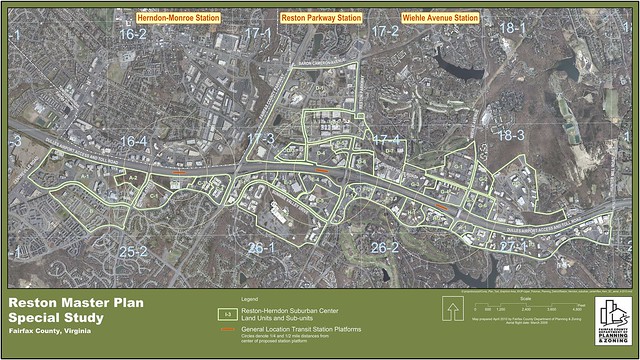 Reston Master Plan Special Study Land Units Map