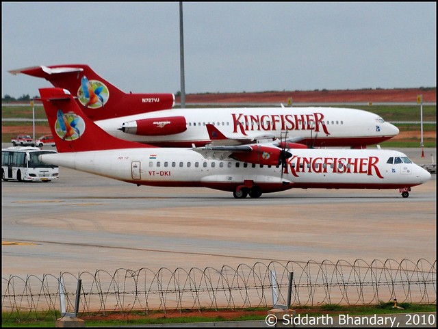 Kingfisher ATR 72 leaves the ramp