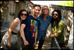 Melissa McClelland, Matt Chamberlain, Peter Stroud, & Eric McFadden - Lilith backstage 2010 by Photography by Shanna Gillette