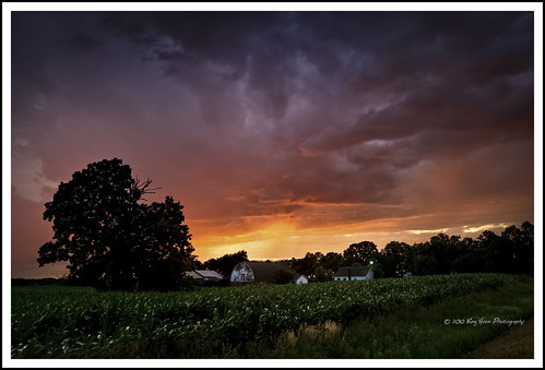 sunset storm field minnesota clouds farm distantrain d3s