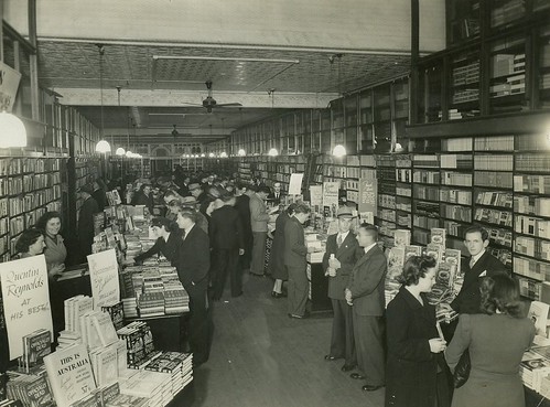 Interior of Angus & Robertson booksellers, Castlereagh Street, Sydney, 1946 / photographer Bradford Pty Ltd | by State Library of NSW
