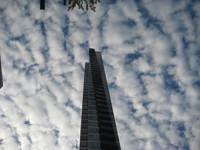Too Tall Skinny Building With Clouds 1287