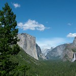 El Capitan, Half Dome and the upper Yosemite falls