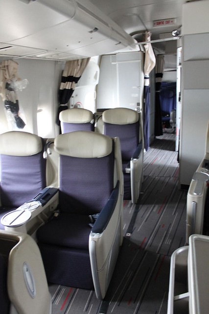 Business class on a retired Air France Boeing 747