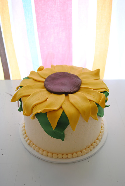 Sunflower Anniversary Teir Cake