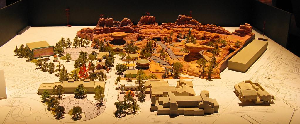 Model of Carsland, California Adventure Expansion Concept Art