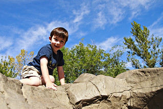 King of the Mountain! | Our friends' son, climbing at the pl… | Flickr