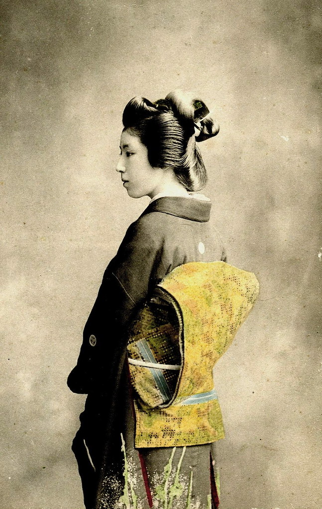 Geisha in Semi-Profile 1900