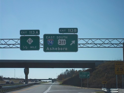 2010 northcarolina signs interstate74 i74 us311 i85 interstate85 nc62 500views