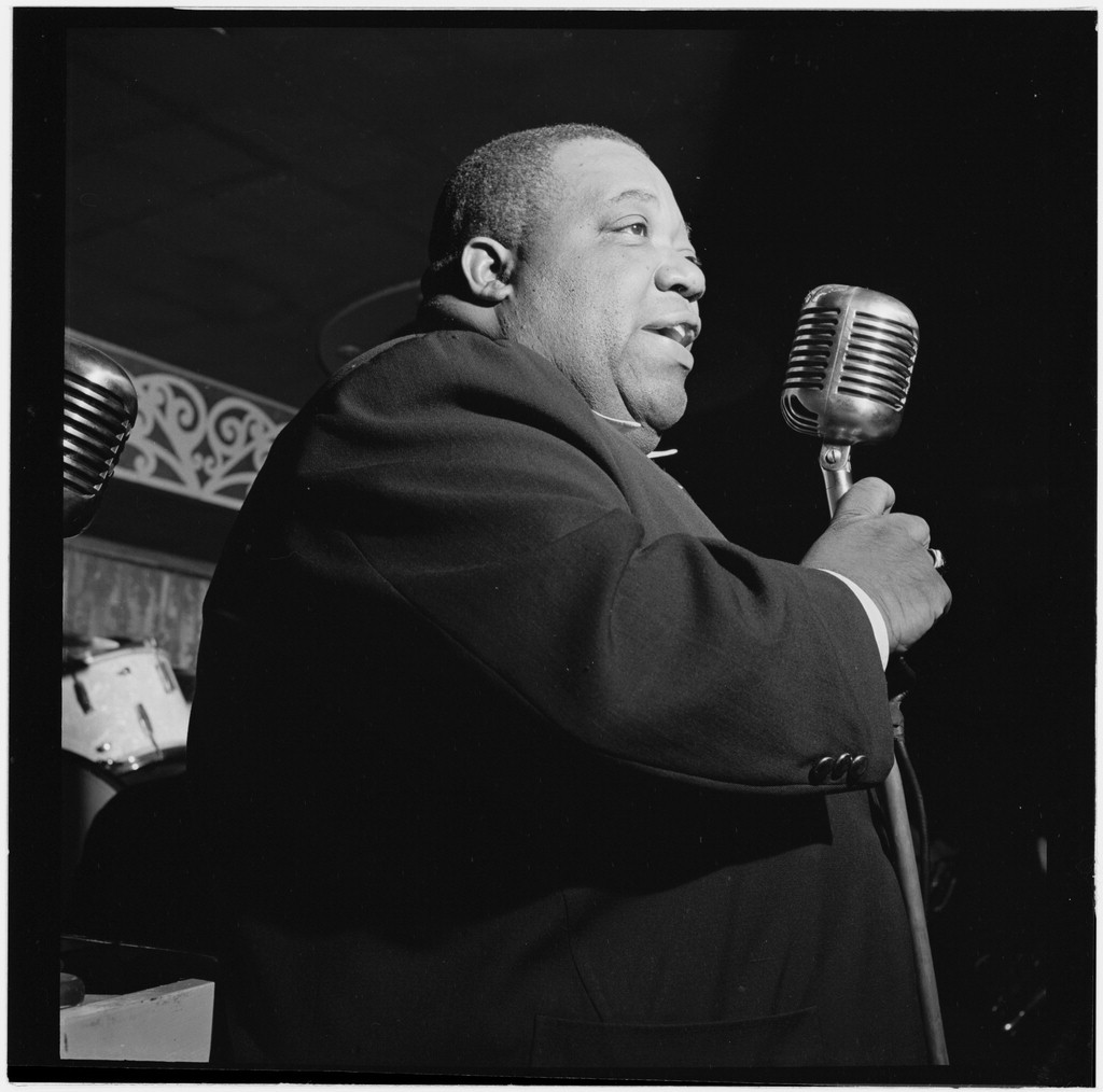 JIMMY RUSHING. This image is part of the William P. Gottlieb Collection held at the Library of Congress and is in the public domain.