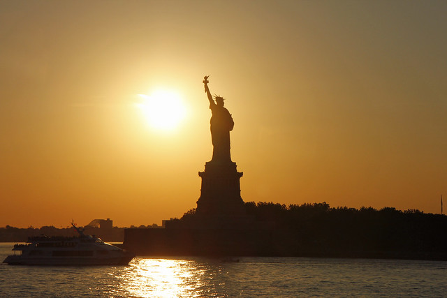 Picture Of the Statue Of Liberty Taken From The Staten Island Ferry 