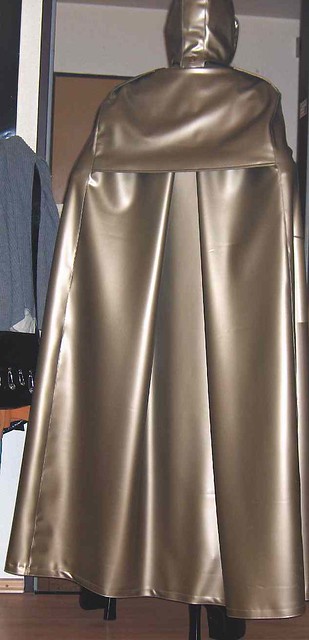 Very heavy golden Latexcape, 55'' long