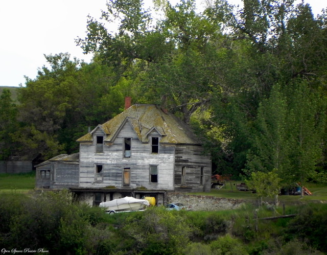 Giant Abandoned House, Near Willow Creek Montana