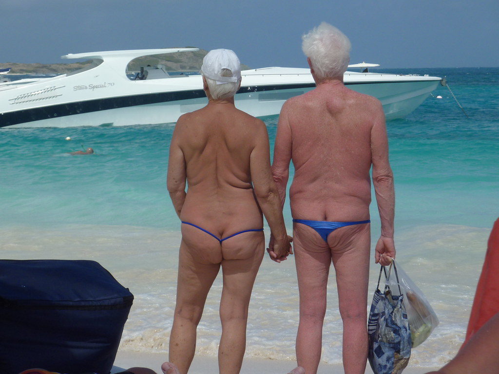naked old people at the beach hot porn