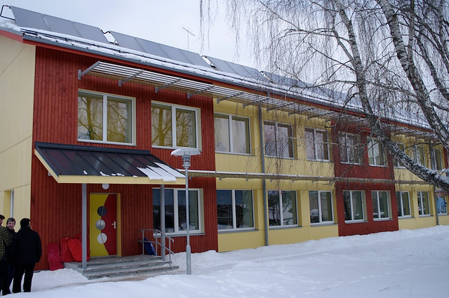 Refurbished with passive house components, kindergarten in Estonia Valga