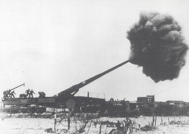 German Railway Gun Firing on Dover 12 Aug 1940