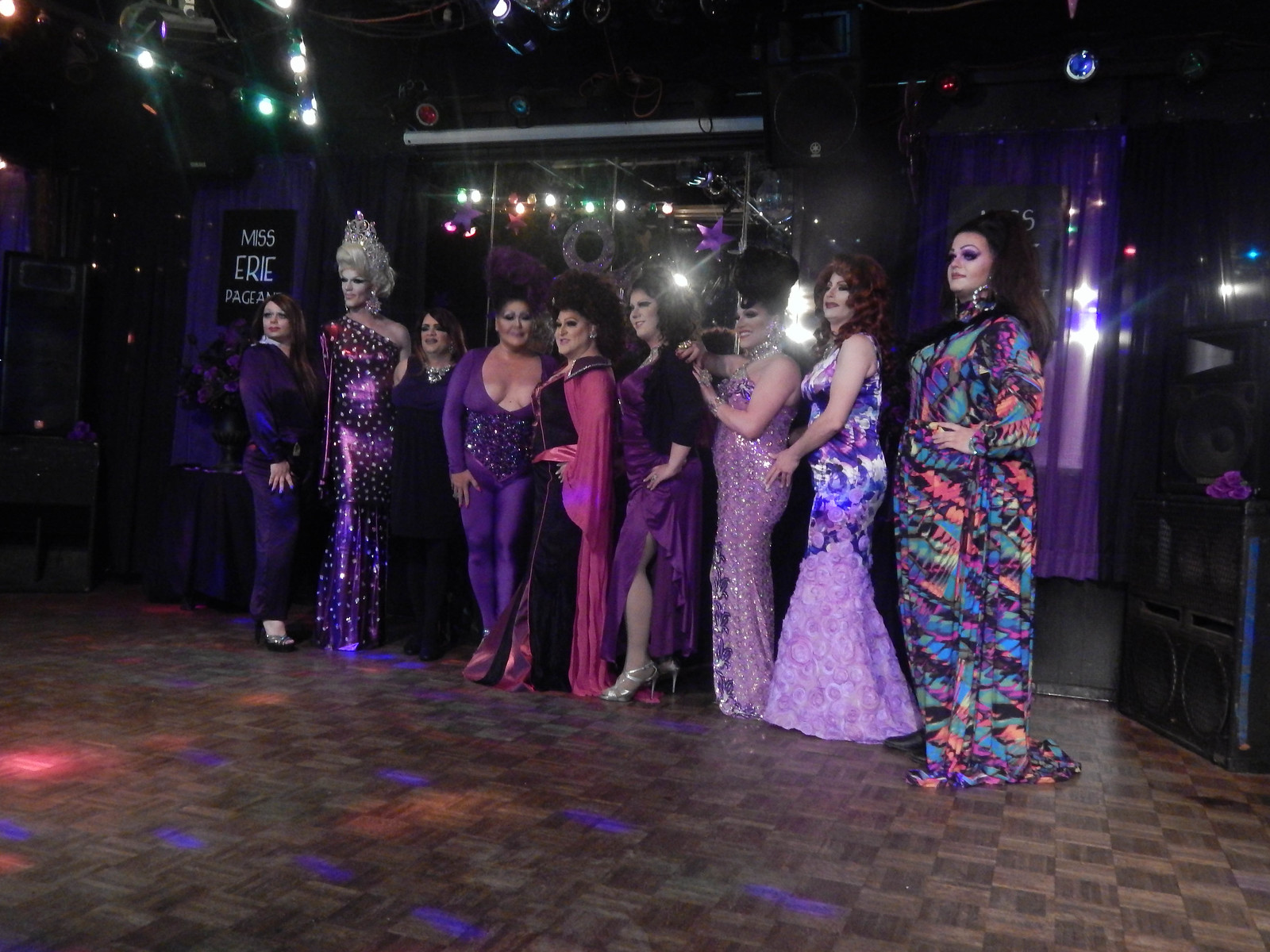 Former Miss Erie Title holders , Mistress Vanitay, Veronica Lace, Buffy  Lynn Hayes, Danyel Vasquez; Michelle Michaels, Misty Michaels Kall, Valerie Valentino, Angelica Redd and Rhiannon Angelina