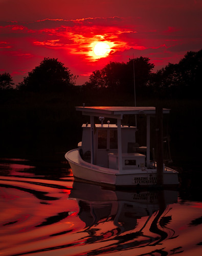 sunset nikon maryland easternshore workboat queenannescounty d700