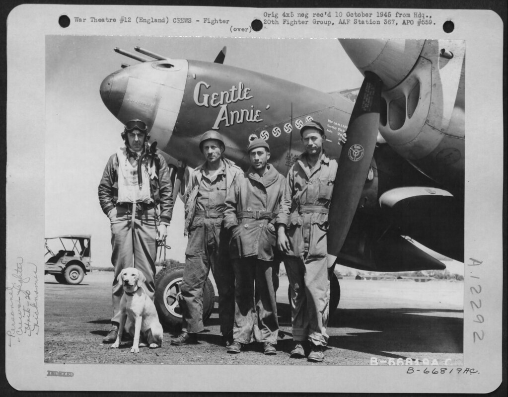 Le colonel Harold Rau P-38 Lightning Gentle Annie USAF WWII MC Noël Ornement 