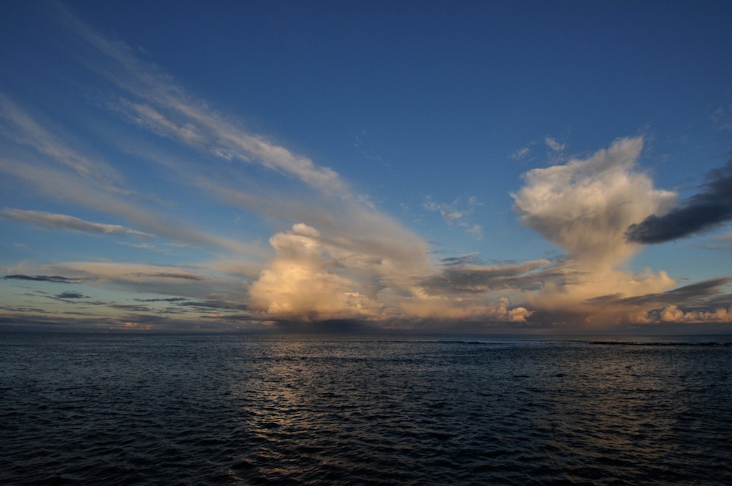Clouds over the Indian Ocean