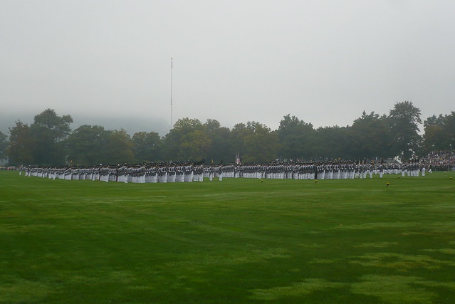 Review of the cadets in West Point, NY