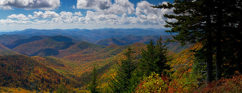 autumn northcarolina panoramic fallfoliage blueridgeparkway autumncolor wolfmountain balsamfir