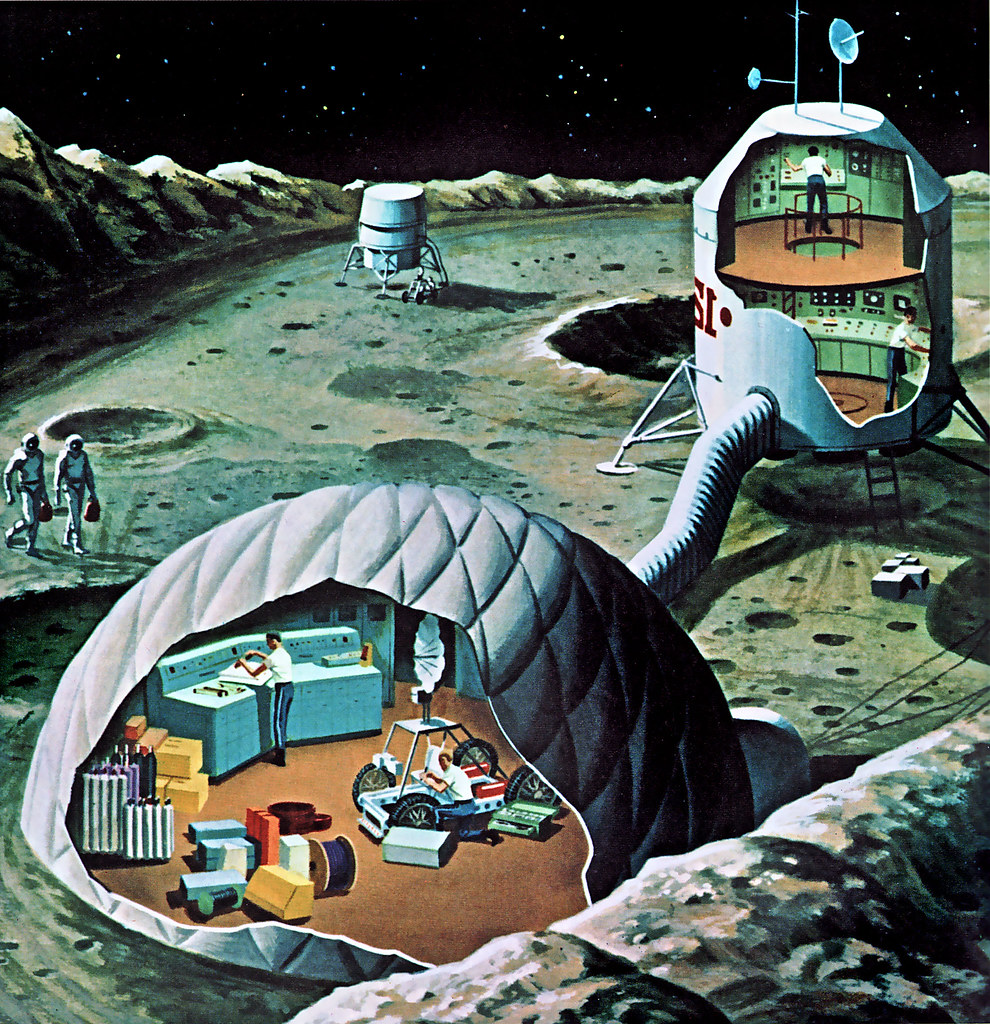 Moon Colony Depiction