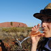 Sunset drinks at Uluru viewing point