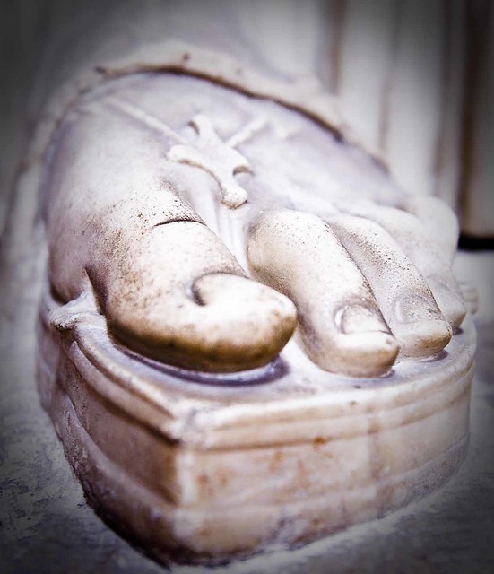 Vatican Museums, Rome. Detail of a foot. Edited in Lightroom