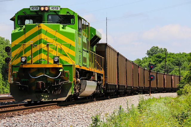 NS 1072 Shoving on a empty coal train.